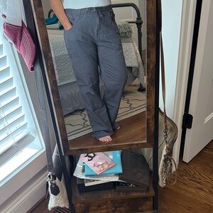 Healing Hands Women's Charcoal Cargo Scrub Pants